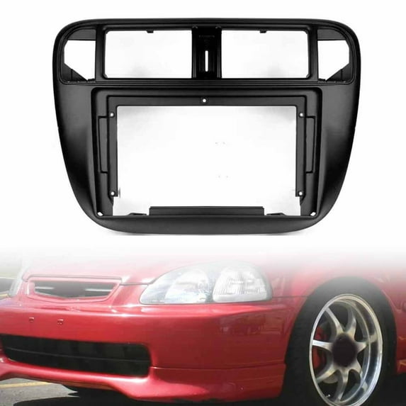 9inch For Honda For Civic 1996-2001 Car Radio Stereo Fascia Frame Panel Black likeweier