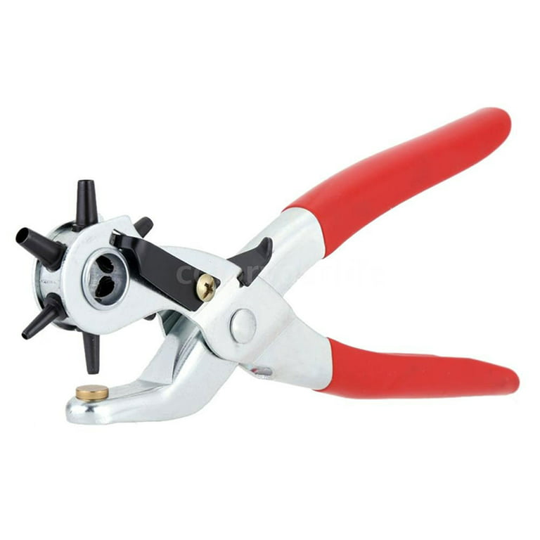 Revolving Leather Hole Punch Plier 6 Sizes Perforator Tool for