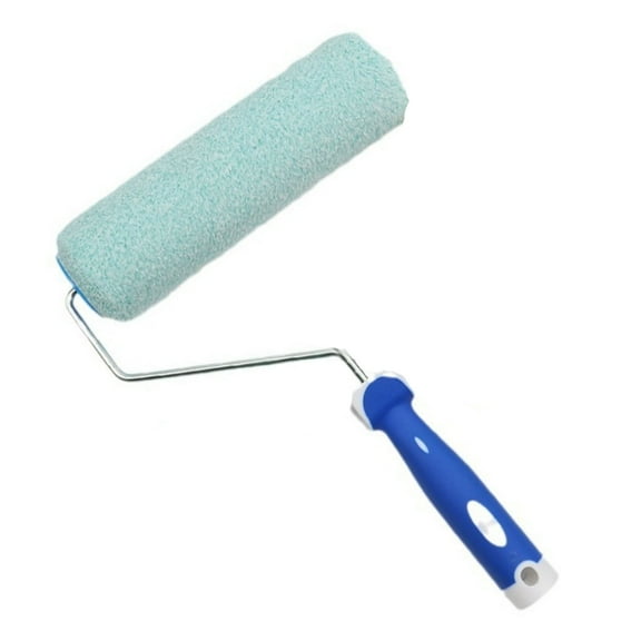 9inch Textured Microfiber Roller 12/7mm Fluff Fiber Roller For Precise Latex Paint Distribution On Wall