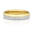 thumbnail image 1 of 9k Gold 4mm Court Comfort Women Diamond Wedding Band/Ring Brilliant Cut 0.20 Carat HI - I1, 1 of 2