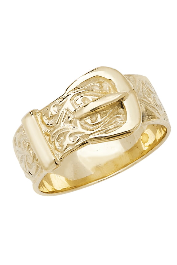 9k Gold Men Buckle Ring