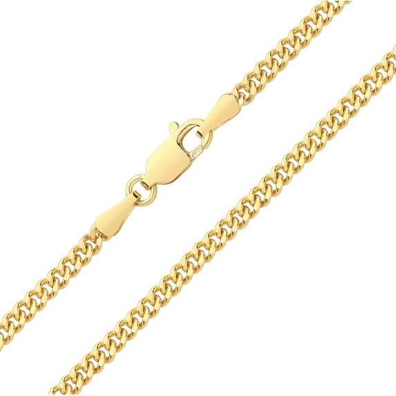 9k Gold Men/Women Curb Chain - 24 inch