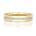thumbnail image 1 of 9k Gold Women Half Eternity Diamond Ring Brilliant Cut 0.27 Carat H - I1 I2, 1 of 1