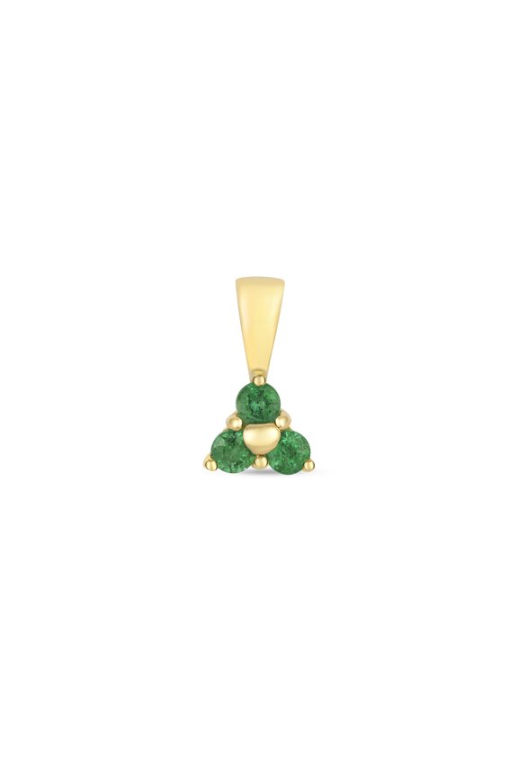 9k Gold Women Pendant with Emerald - 10mm*5mm