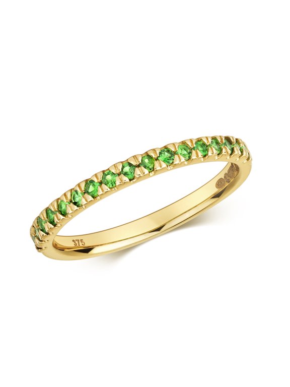 9k Gold Women Ring with Tsavorite