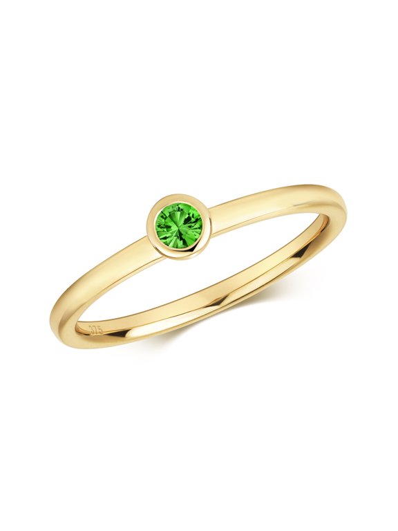 9k Gold Women Ring with Tsavorite