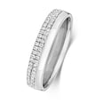 thumbnail image 1 of 9k White Gold 4mm Court Comfort Women Diamond Wedding Band/Ring Brilliant Cut 0.20 Carat HI - I1, 1 of 2