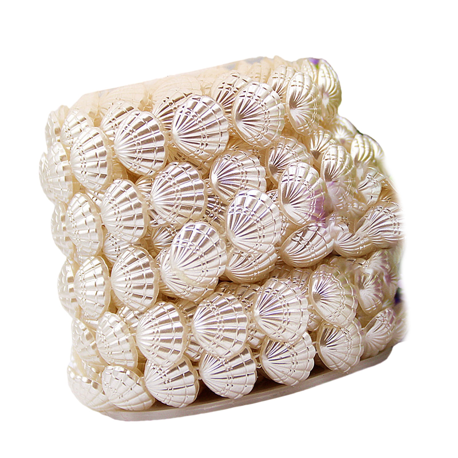 9m Long Linked ABS Artificial Shells Beads for Necklaces Bracelets Earrings Jewelry Making Wedding Dress Decoration