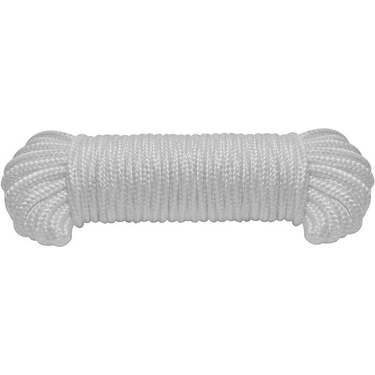9mm(3/8 inch) Nylon Braided Rope,50feet Paracord Solid Multi