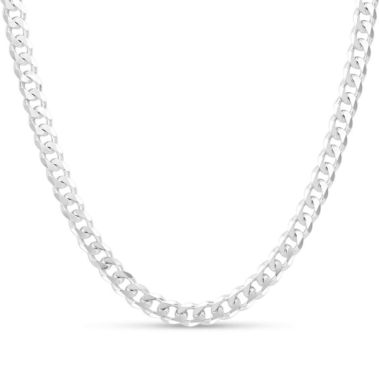 18 inch sterling silver cuban link chain discount