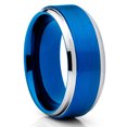 thumbnail image 1 of 9mm Blue Tungsten Ring,Engagement Ring,Blue Wedding Ring,Tungsten Carbide Ring,Blue Wedding Band, 1 of 4