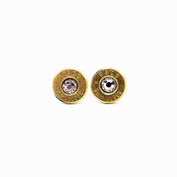 9mm Brass Stud Earrings