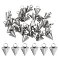 thumbnail image 1 of 9mm Cone Charm, 50pcs Cone Bracelet Charm Pendants Mini Bulk Stainless Steel 3D Long Sticks Spikes for Jewelry Making Bracelets Earrings, 1 of 6