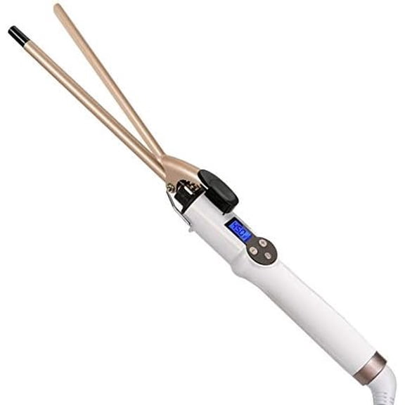 9mm Curling Iron Professional, 3/8 Inch Ceramic Tourmaline Curl Wand Barrel, Hair Curler Iron for Long & Short Hair,Glove Include,