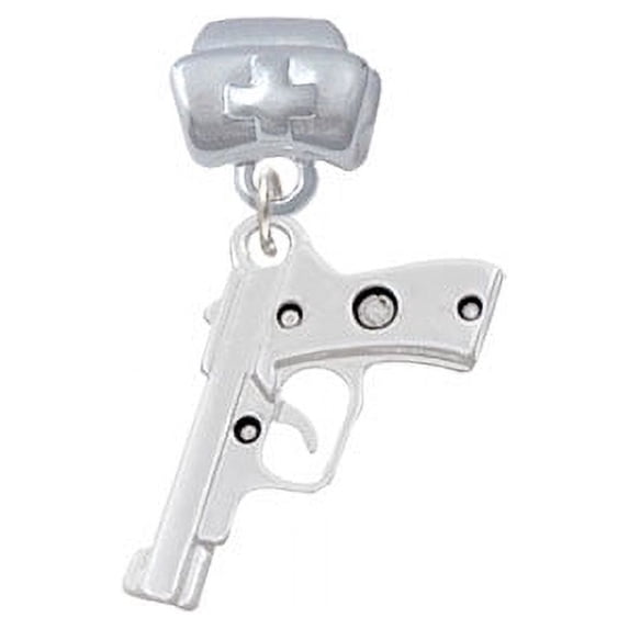 9mm Handgun - Nurse Hat Charm Bead