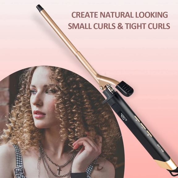 9mm Mini Hair Curler,1 Box Hair Curlinglron, Thin Curling lron Wand for Home &Salon Use, Professional Hair Styling Toolfor Women & Girls