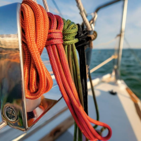 9mm Nylon Braided Camping Rope, 50 Foot Multi-Purpose Shock-Resistant Cord for Outdoor Adventures and Home Use
