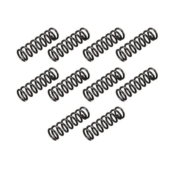 9mm Outer Diameter 1.2mm Wire Dia 30mm Long Compression Spring 10Pcs