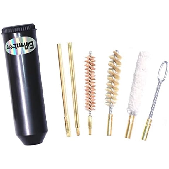 9mm Pistol Cleaning Kit Set Pocket Size Hand Gun Bore Brush for Cal.38/357/9mm Pistol Cleaning