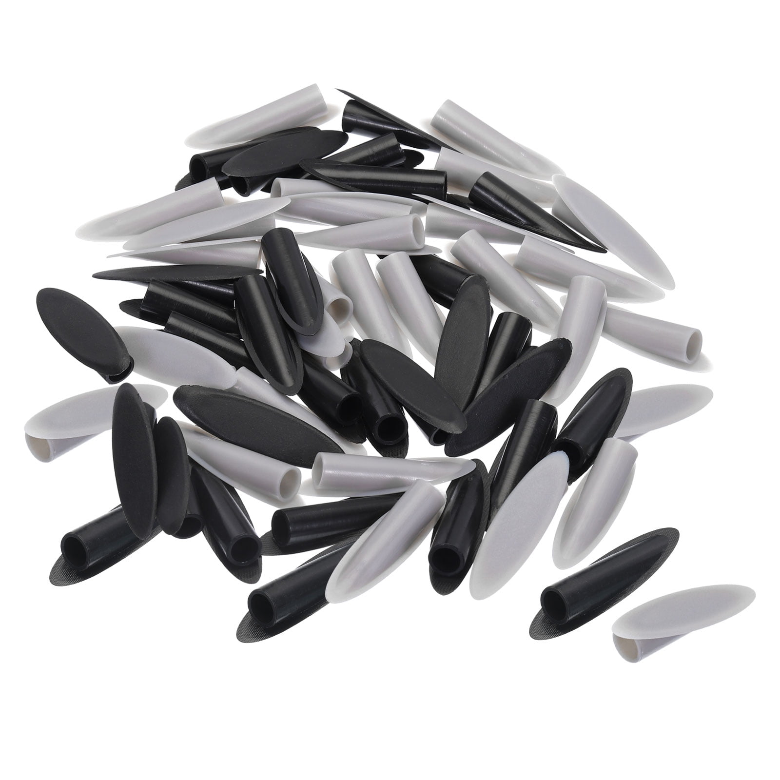 9mm Plastic Pocket Hole Plugs,Wood Plugs Covers Slant Hole Caps for Jig Working Tool,Black Grey