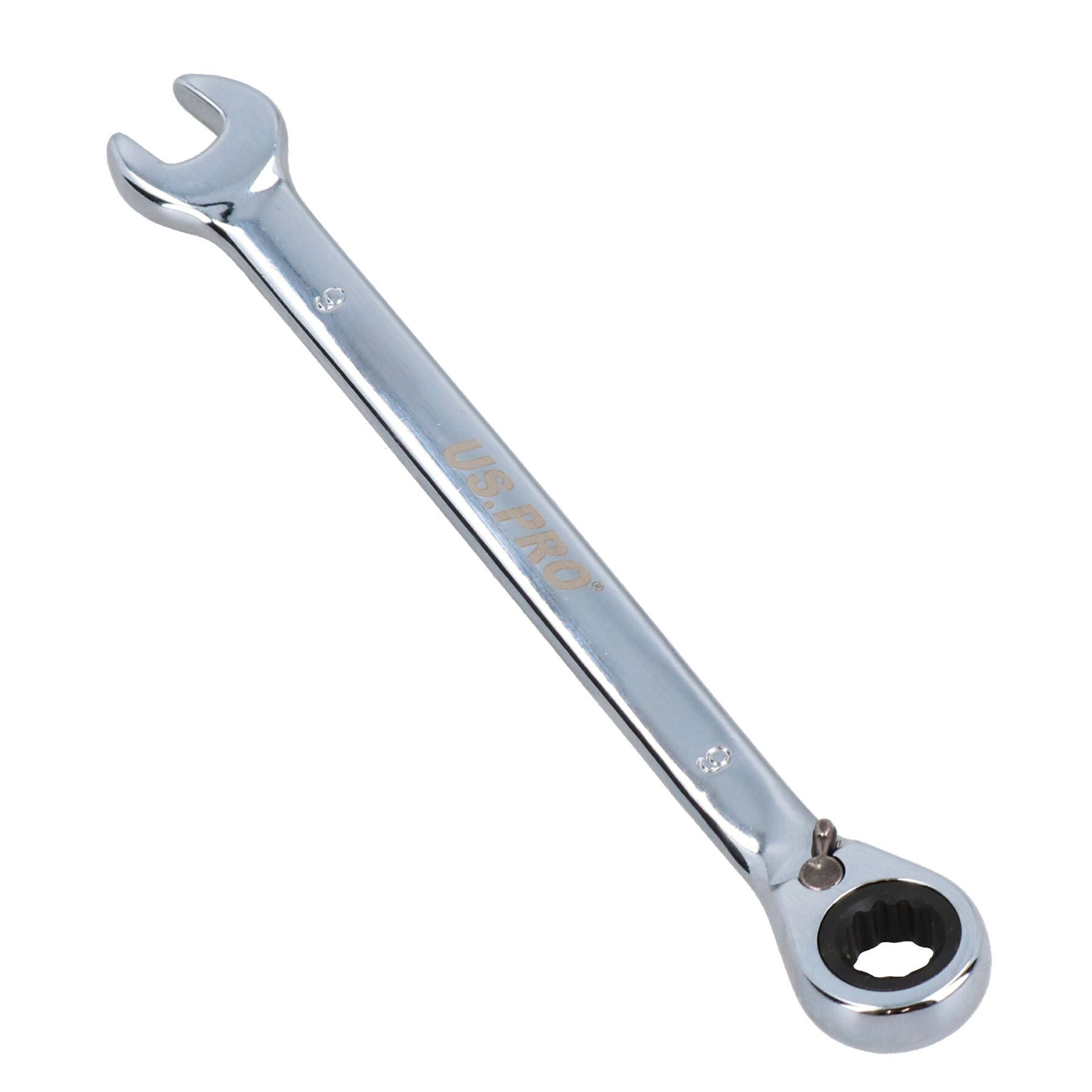 9mm Reversible Cranked Offset Ratchet Combination Spanner Wrench 72 ...