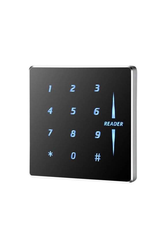 9mm Ultra Slim Access Control Keypad, EMID RFID Reader, Metal Frame & Glass Panel, Format ,Convenience