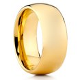 thumbnail image 1 of 9mm Yellow Gold Tungsten Ring,Yellow Gold Wedding Ring,Shiny Ring,Engagement Ring,Tungsten Carbide, 1 of 4