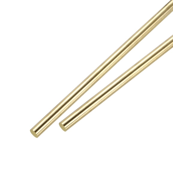 9mm x 305mm Brass Round Rod, Metal Solid Shaft Rods Lathe Bar 2pcs