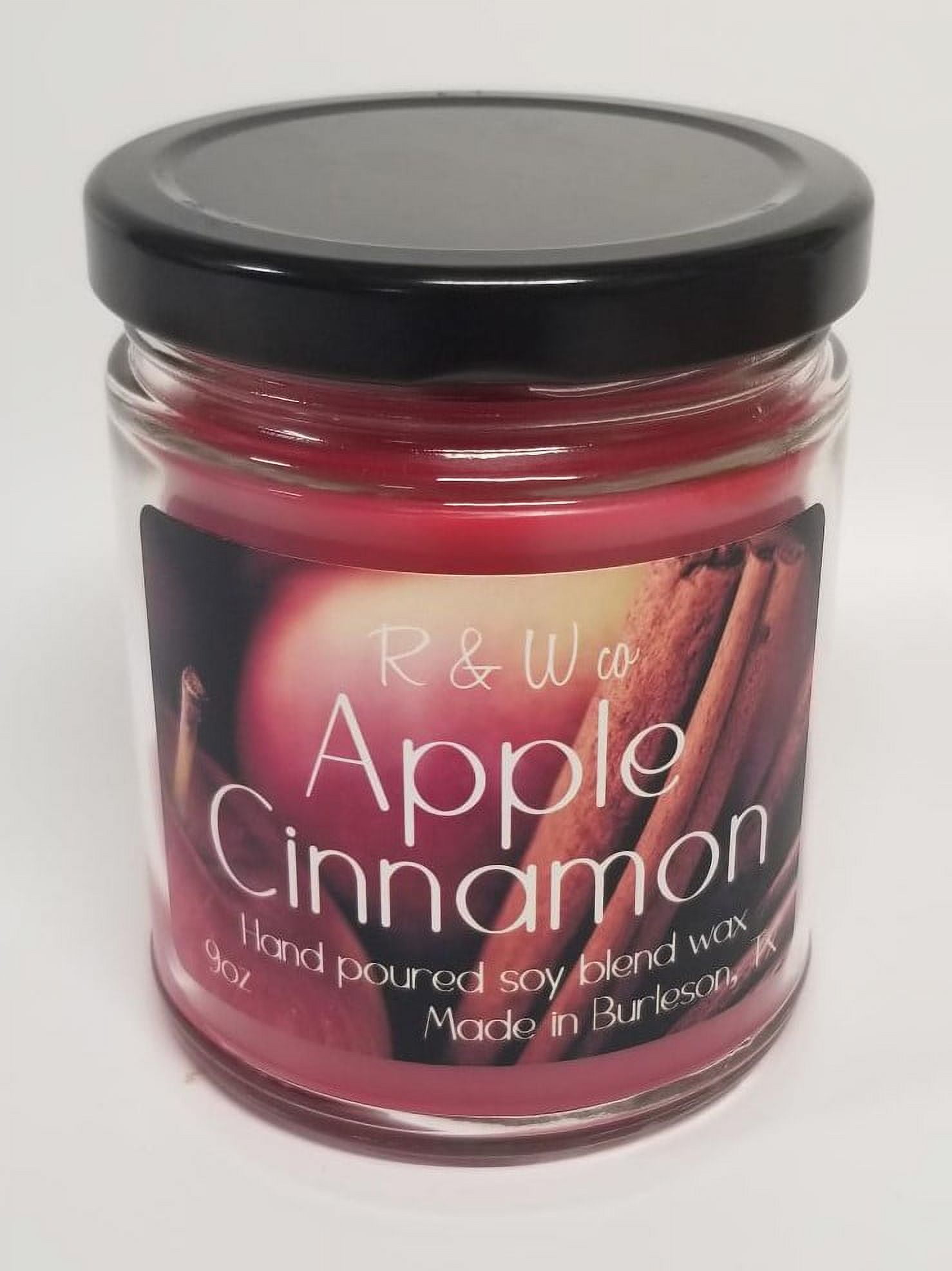 9oz Apple Cinnamon Soy Candle. Highly Scented, Small Batch, Hand-Poured. Proudly made in the USA