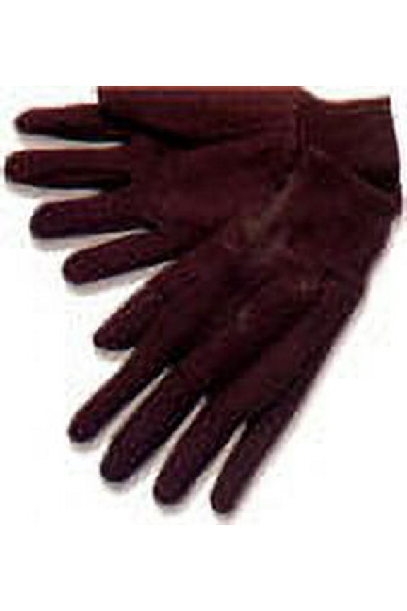 9oz Brown Jersey Gloves (Sold by Dozen) Womens Size