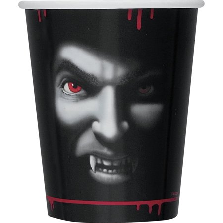 9oz Halloween Vampire Paper Cups, 8ct