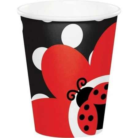 9oz Ladybug Fancy Cups Paper (8ct)