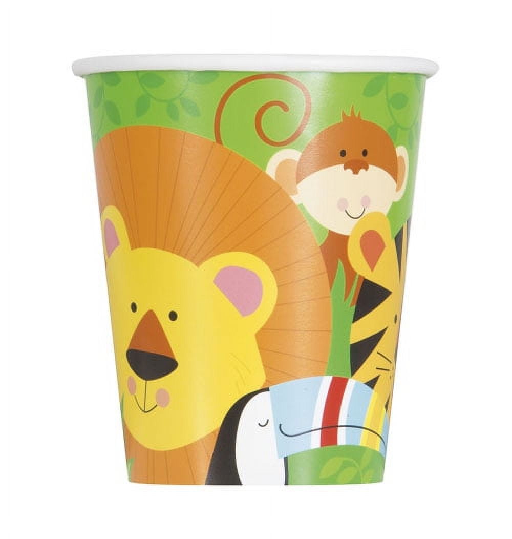 9oz Paper Animal Jungle Cups, 8ct - Walmart.com