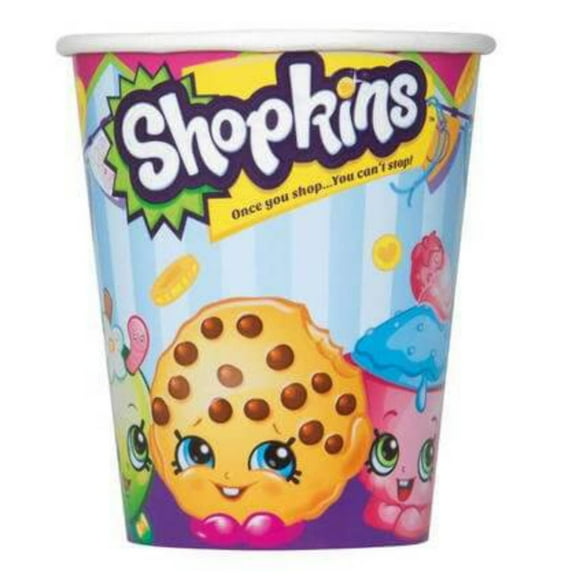 9oz Paper Shopkins Cups, 8ct