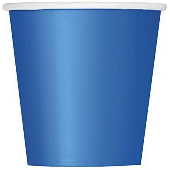 Unique Paper Cups Set,  9 oz (Pack of 8), Royal Blue