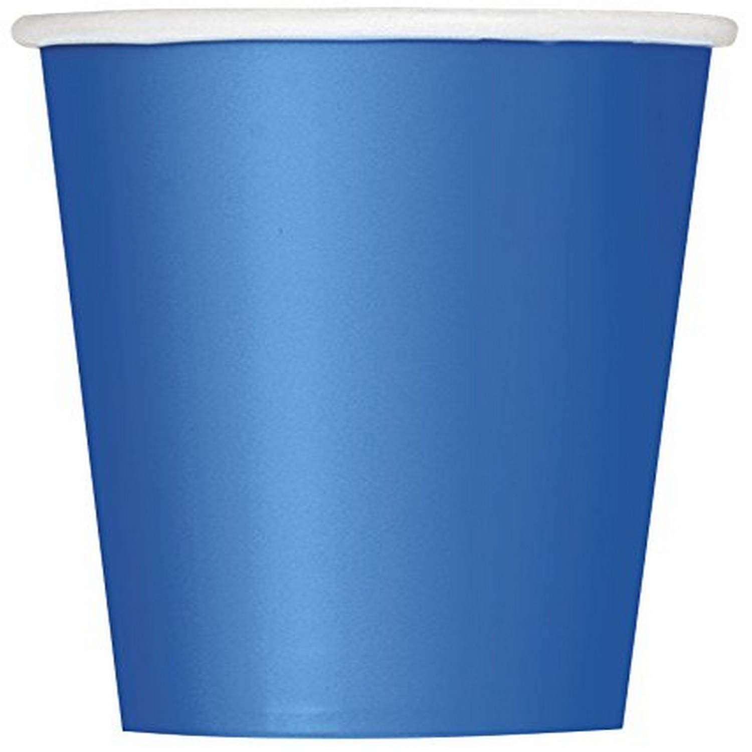 9oz Royal Blue Paper Cups, 8ct