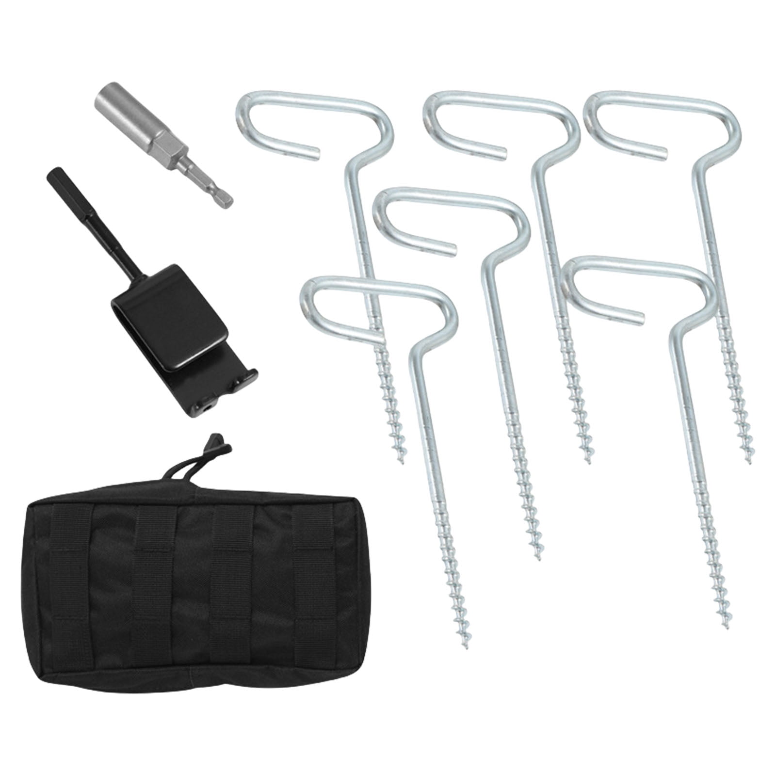 9pcs Metal Tent Pegs Tent Nails Tent Stakes Snow Pegs Outdoor Camping Pegs for Mountaineering and Fishing Trip