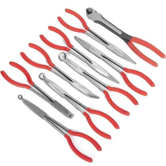 9pc 119" inch Long Reach Plier Mechanics Electricians Craft & Hobby Tool Set