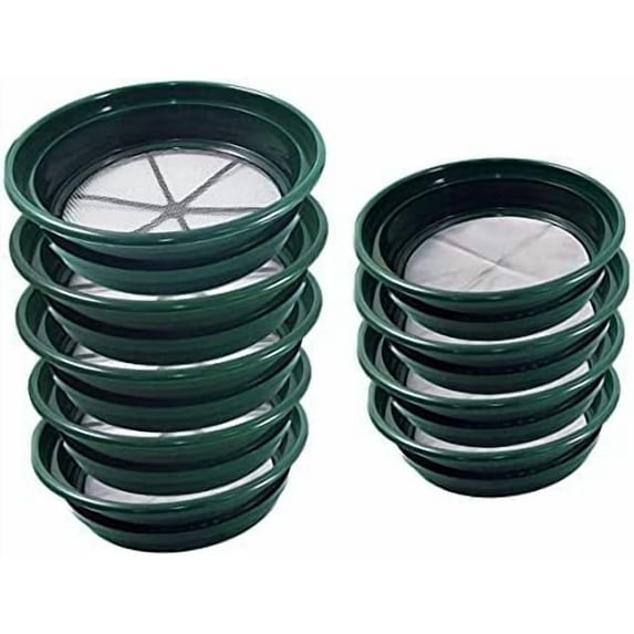 9pc Complete Gold Panning Classifier Sifter Screen Set, Fine and Coarse Mesh Soil Sifter