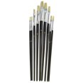 thumbnail image 1 of 9pc Flat Artist Paint Brush / Model Making / Pictures / Washable TE730, 1 of 1