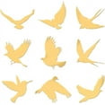 thumbnail image 1 of 9pcs 1.6x1.6 inch Golden Metal Stickers Butterfly Scroll Metal Stickers Self Adhesive Stickers Golden Epoxy Stickers Animal Theme Sticker for Scrapbooks Epoxy Resin Phone Decoration, 1 of 9