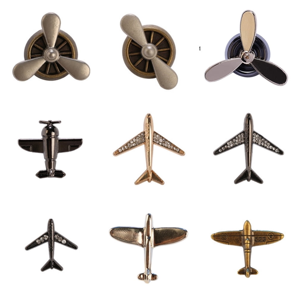 9pcs Airplane Brooch Pin for Men Women Propeller Aircraft Plane Flight ...