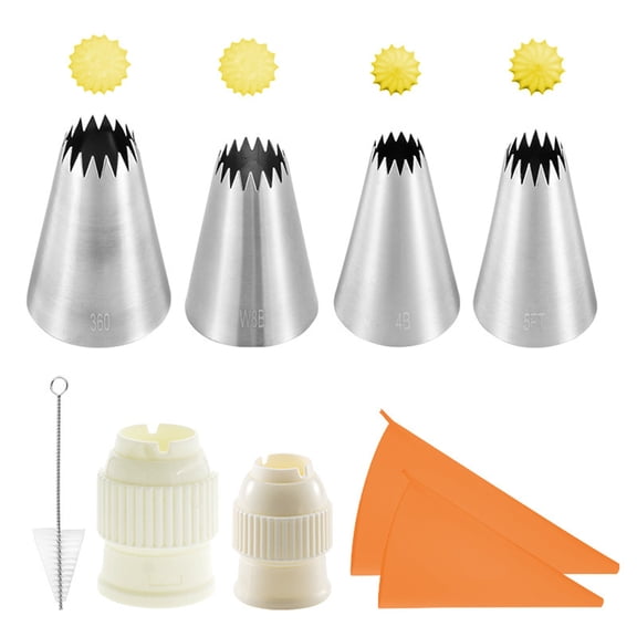 9pcs Cake Decorating Kits Flower Cream Cupcakes Tips Nozzles Pastry Bags R