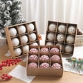 thumbnail image 1 of 9pcs Christmas Xmas Tree Balls Bauble Hanging Home Party Ornament Decor Tree Balls Party Hanging Pendant Toys Shatterproof Ornaments with Hanging Loops for Christmas Tree, 1 of 6