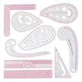 thumbnail image 1 of Metric Sewing Ruler Kit 9-Piece, Clear French Curve Pattern Drafting Tools for Beginners Tailors Designers, Flexible Inch and CM Measuring Set, Multicolor, 1 of 6