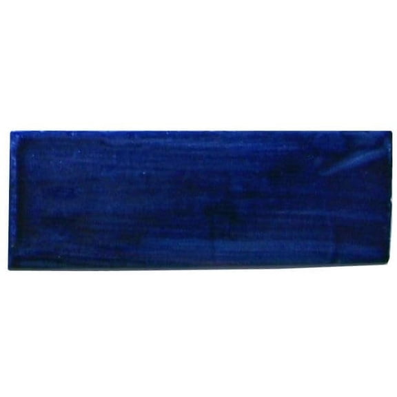 9pcs Cobalt Blue Bullnose 2" W x 6" L Traditional Clay Tile
