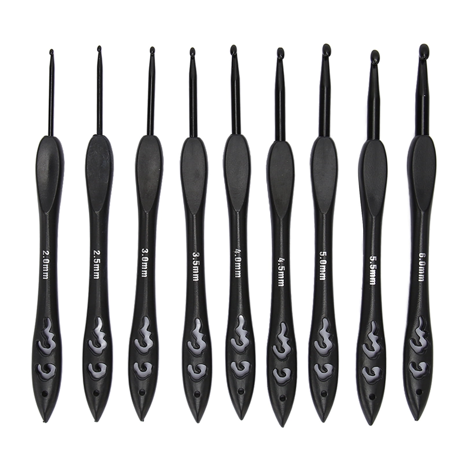 9pcs Crochet Hooks Set 2 0 To 6 0mm Ergonomic Handle Reduce Cramps 9pcs-crochet-hooks-set-2-0-to-6-0mm-ergonomic-handle-reduce-cramps