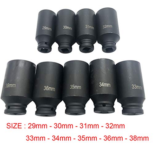 9pcs Deep Impact Socket Set 1/2