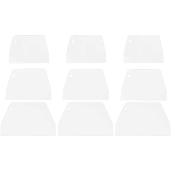 9pcs Dough Scraper-Multipurpose Curved and Straight Edge Kitchen Gadgets, Plastic Dough Cutters Bowl Scrapers Spatula for Butter Spreader Pizza Cake Scraping Plate Pastry