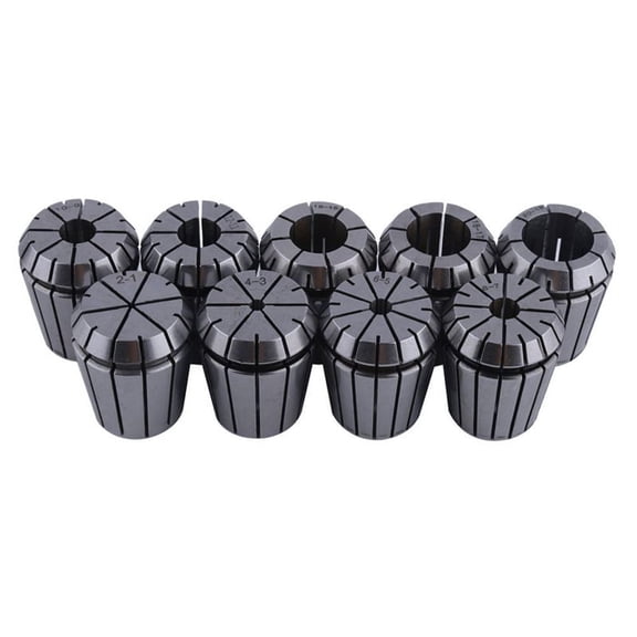 9pcs ER32 Spring Collet Set for CNC Workholding Engraving Machine and Milling Lathe Tool 2/4/6/8/10/12/16/18/20mm,9pcs * Collets,Silver